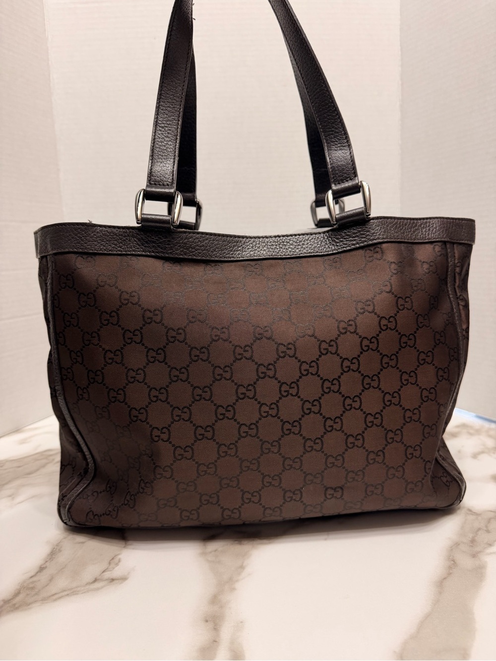 GUCCI GG Nylon Abbey D Ring Pocket Tote w/COA - Picture 6 of 13